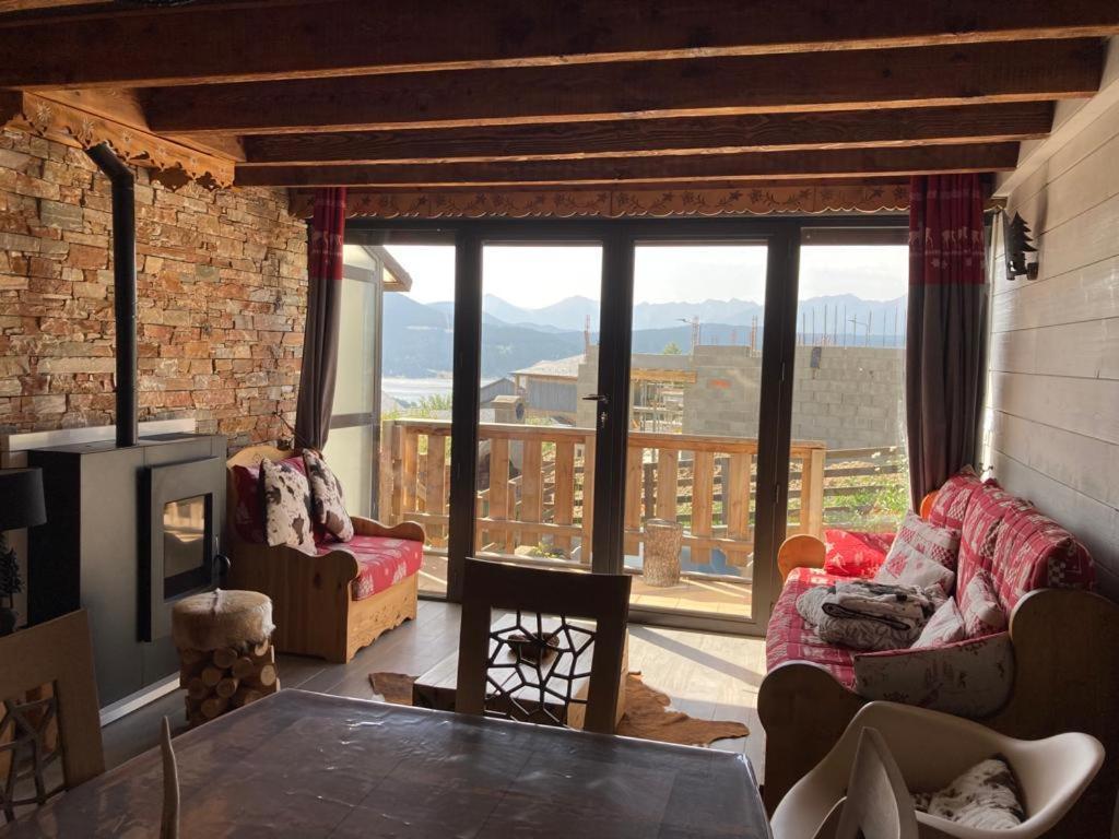 Chalet cosy rénové avec vue sur le lac Les Angles  Exterior foto